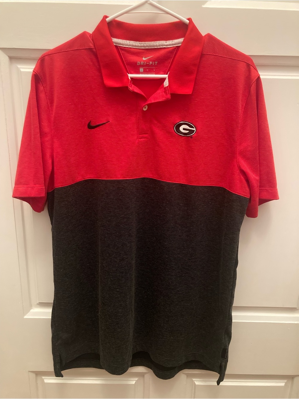 Nike Red and Black Georgia Bulldogs Polo